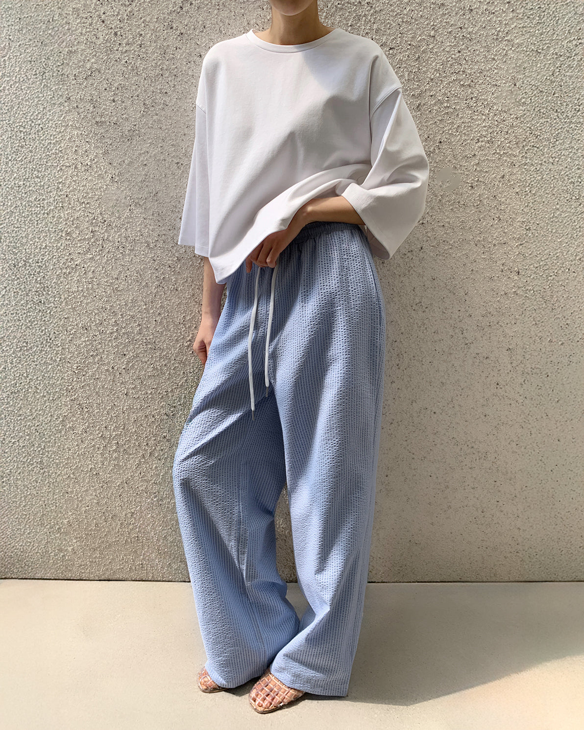 Quinn Relaxed Seersucker Pant