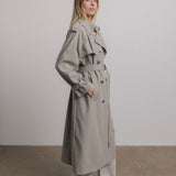 Penelope Trench Coat in Grey