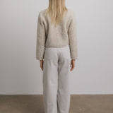 Dani Wool Cardigan Jacket in Oatmeal