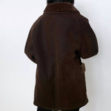 Indra Faux Shearling Suede Jacket