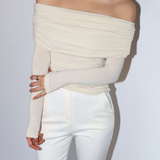 Josefine Knit Top in Buttermilk