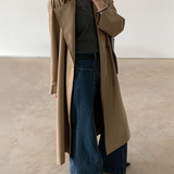 Harriet Trench Coat in Dark Beige