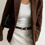 Rhone Faux Suede Jacket in Coffee