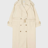 Philippe Trench Coat in Butter Yellow