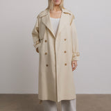 Philippe Trench Coat in Butter Yellow