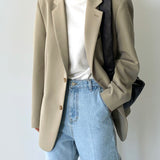 Aman Blazer in Light Khaki