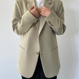 Aman Blazer in Light Khaki