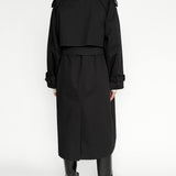 Yasmin Trench Coat in Black