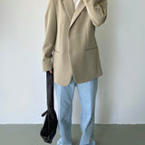 Aman Blazer in Light Khaki