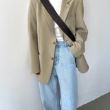 Aman Blazer in Light Khaki