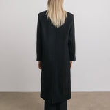 Cosette Oversized Wool Coat in Black
