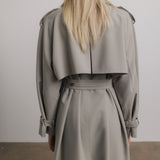 Penelope Trench Coat in Grey