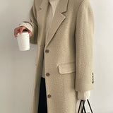 Athena Alpaca Coat in Vanilla