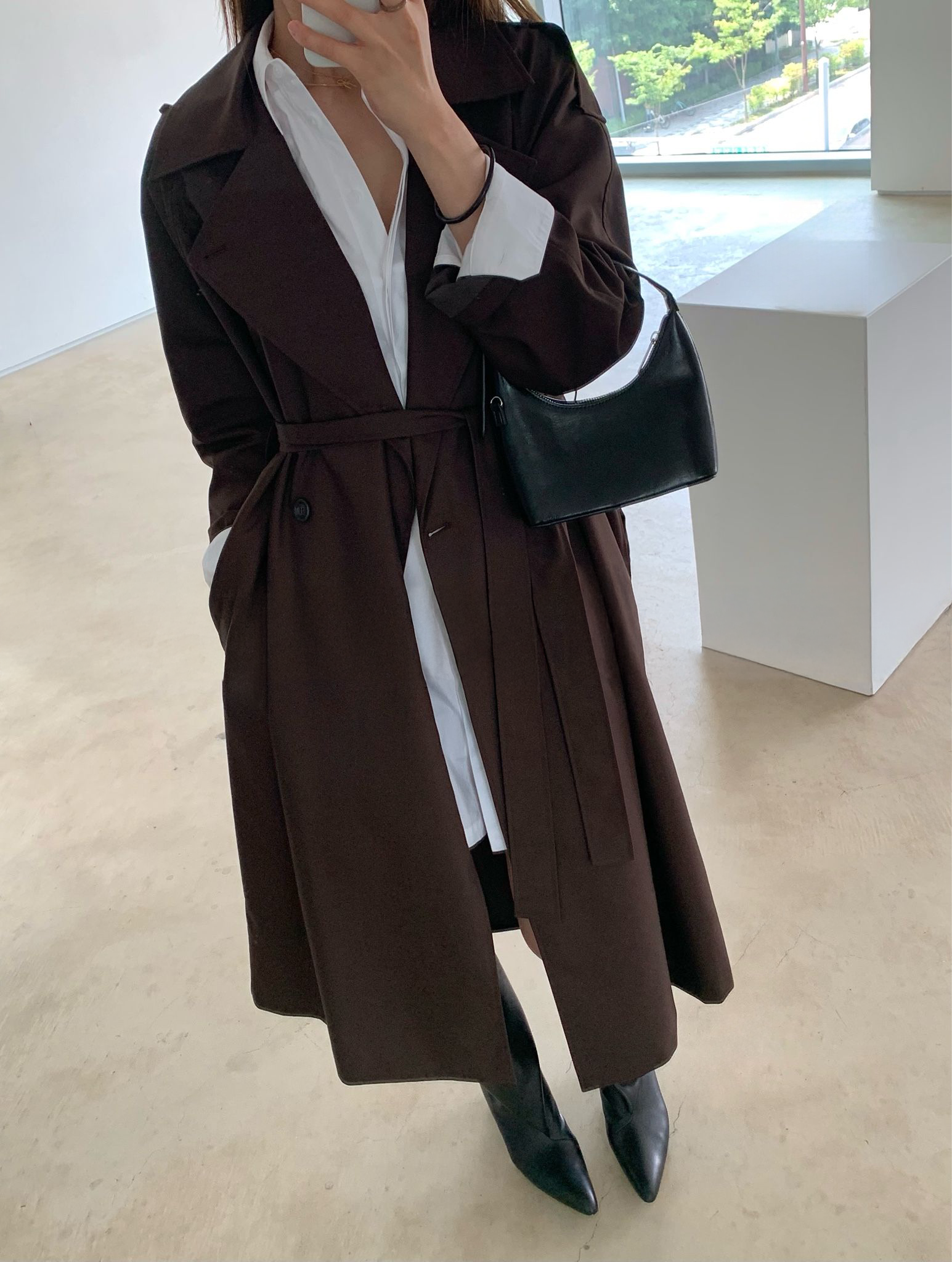 Harriet Trench Coat in Espresso