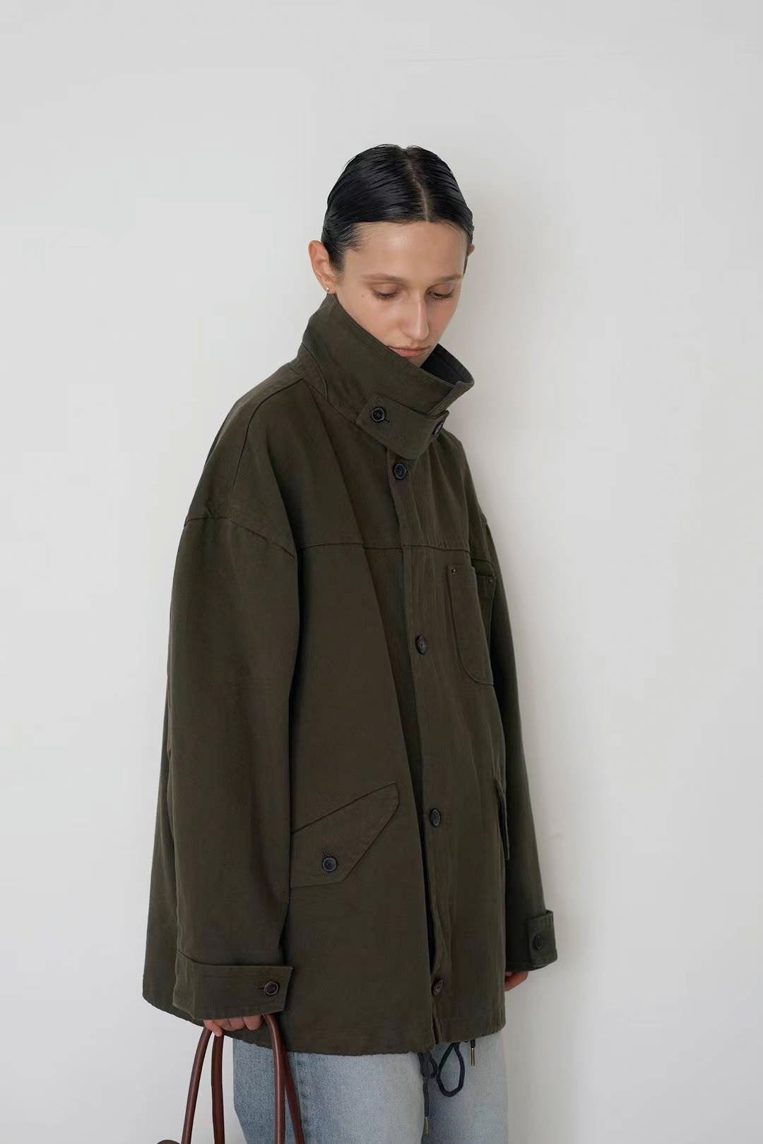 Hanna Barn Jacket in Khaki