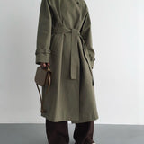 Faye Trench Coat in Green