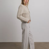 RESTOCK Dani Wool Cardigan Jacket in Oatmeal