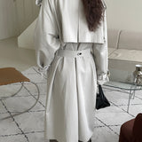 Sloane Trench Coat in Stone