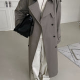 Sloane Trench Coat in Pewter