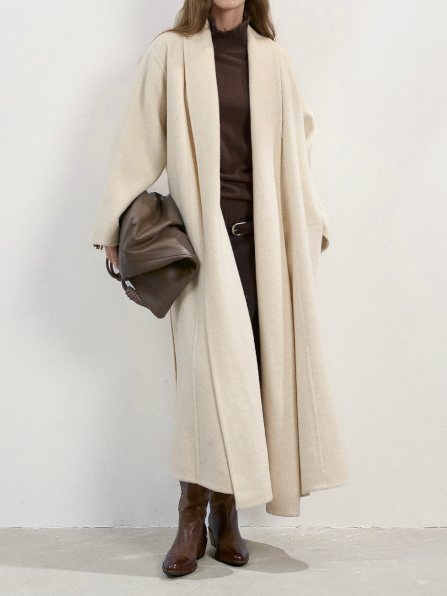 Willa Wool Coat in Ivory