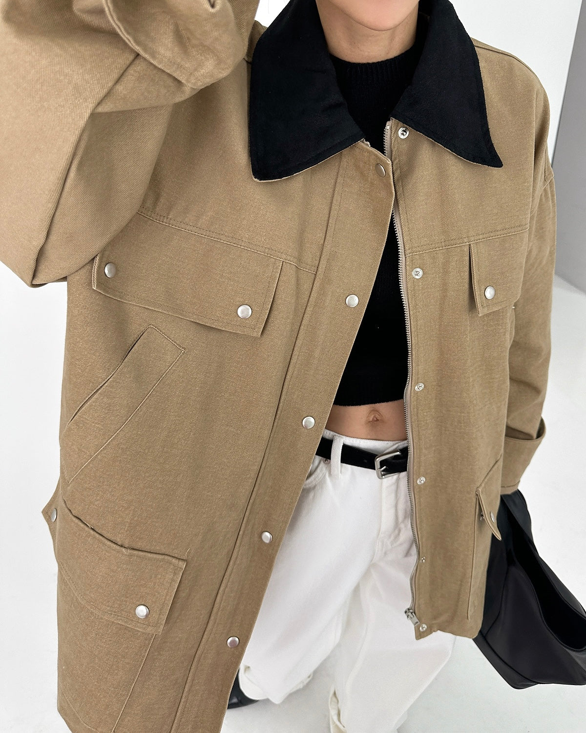 Harlow Barn Jacket in Beige