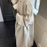 Penn Funnel Neck Coat in Stone