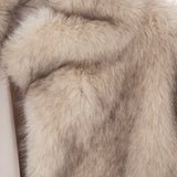 Celeste Faux Fur Jacket in Natural