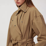Zahra Belted Utility Jacket in Tan