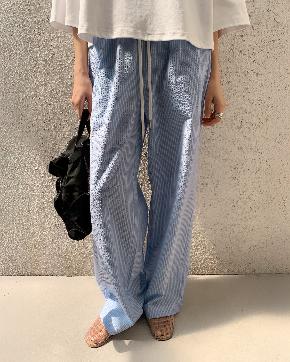 Quinn Relaxed Seersucker Pant
