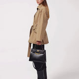 Zahra Belted Utility Jacket in Tan