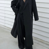 Gemma Double Breasted Coat in Black