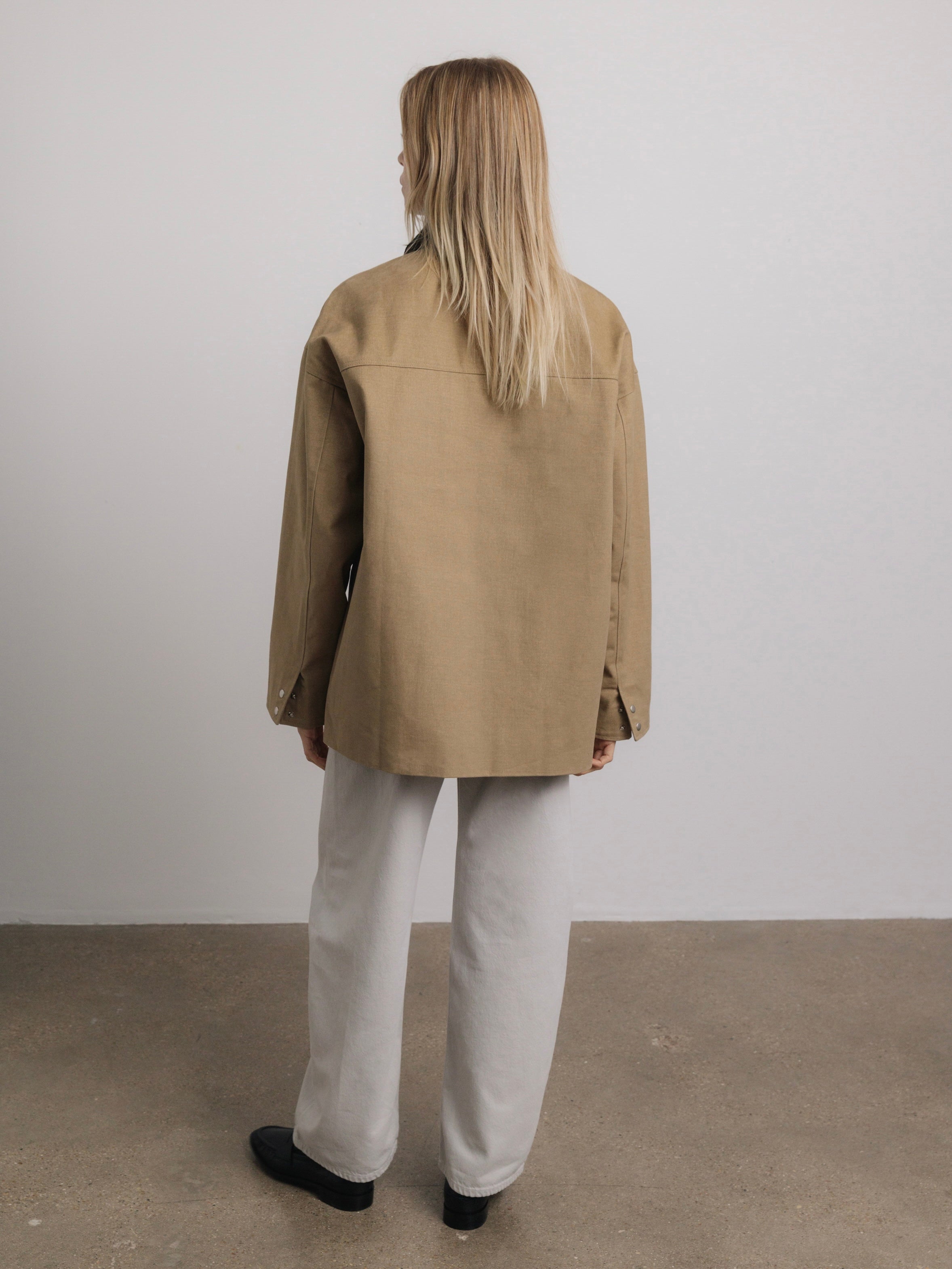 Harlow Barn Jacket in Beige