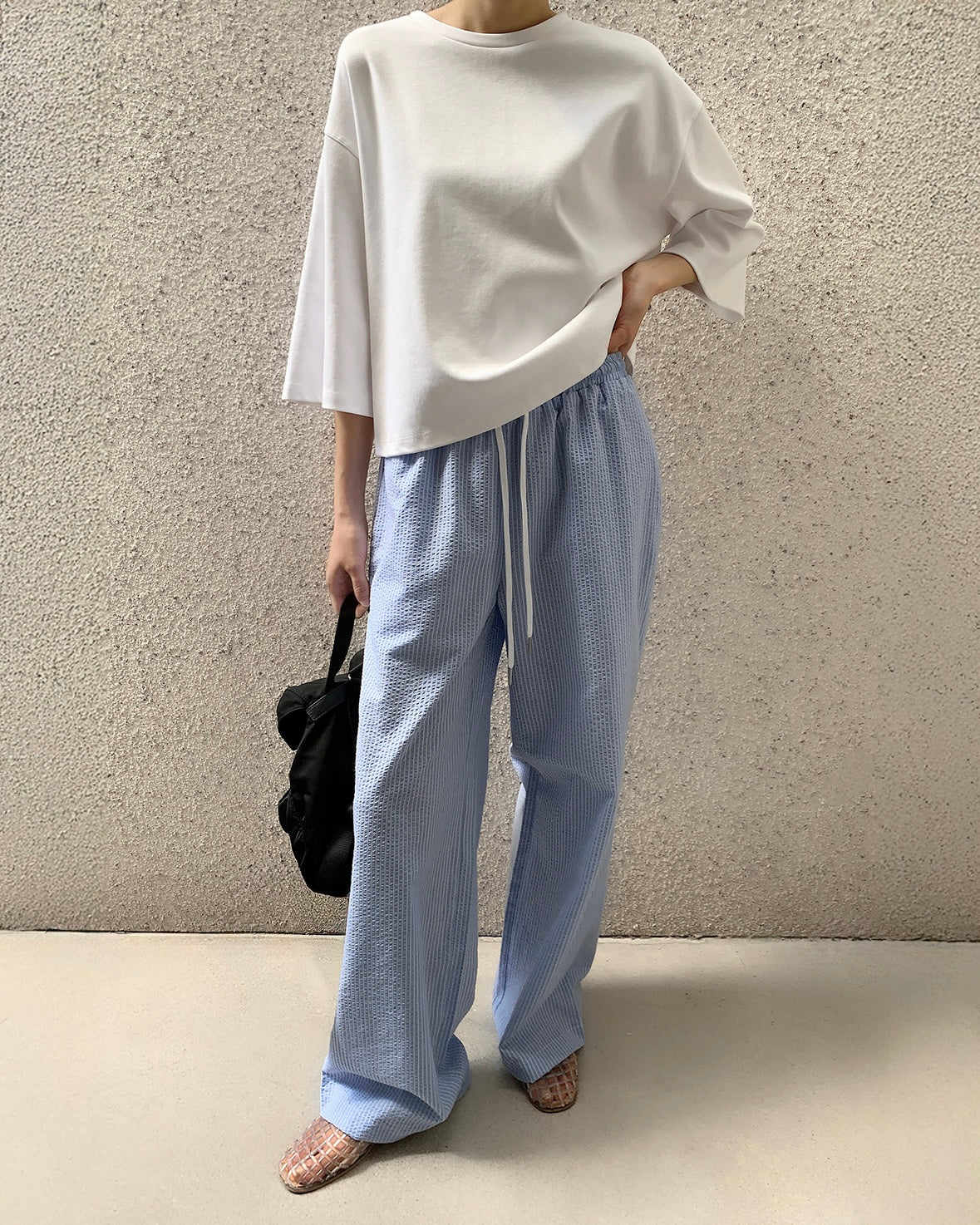 Quinn Relaxed Seersucker Pant
