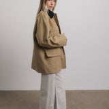 Harlow Barn Jacket in Beige