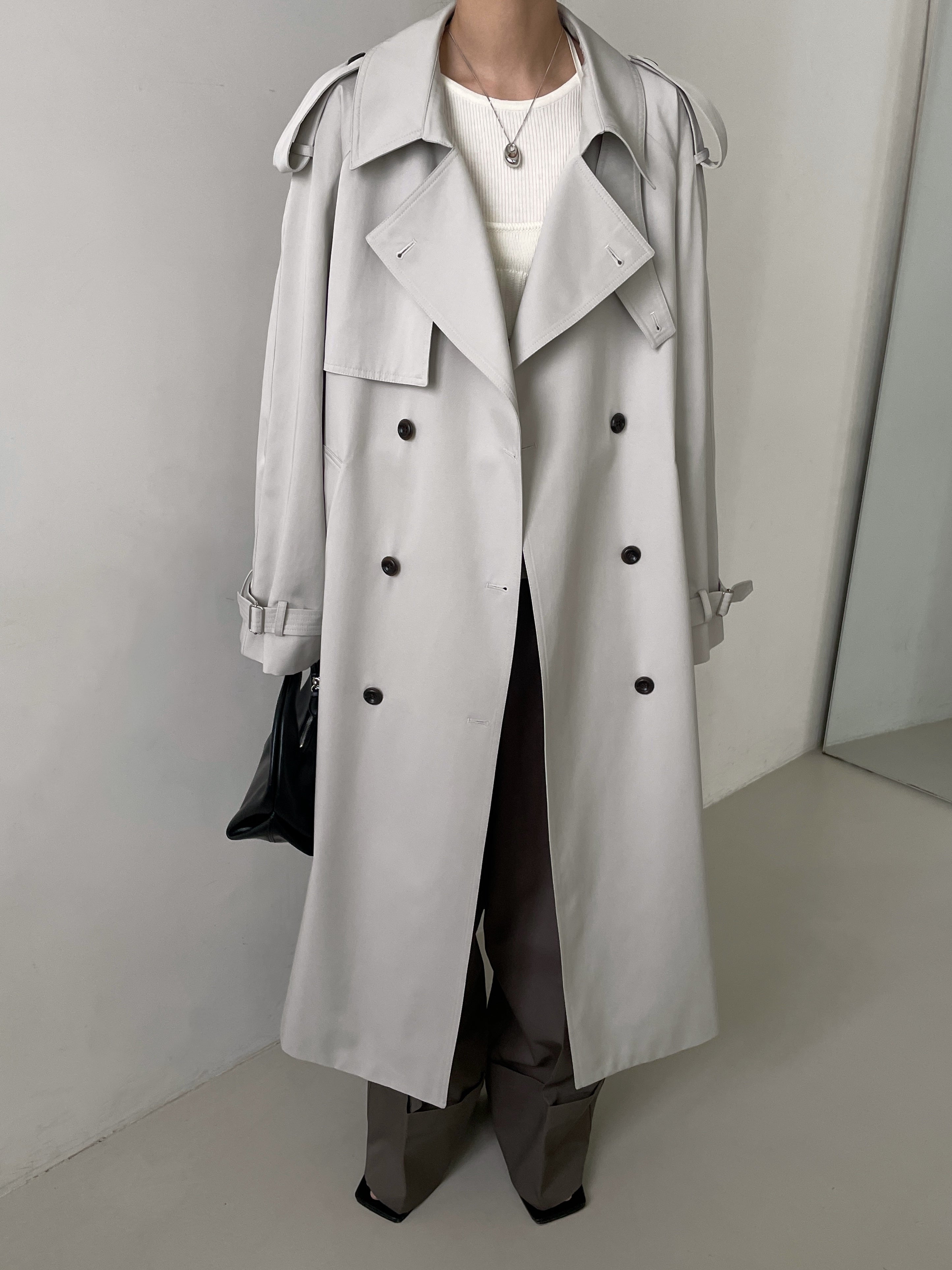 Sloane Trench Coat in Stone