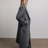 Cosette Oversized Wool Coat in Grey