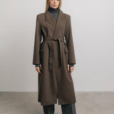 Leni Trench Coat in Ash Brown
