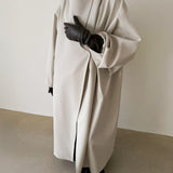 Penn Funnel Neck Coat in Stone