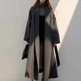 Willa Wool Coat in Charcoal