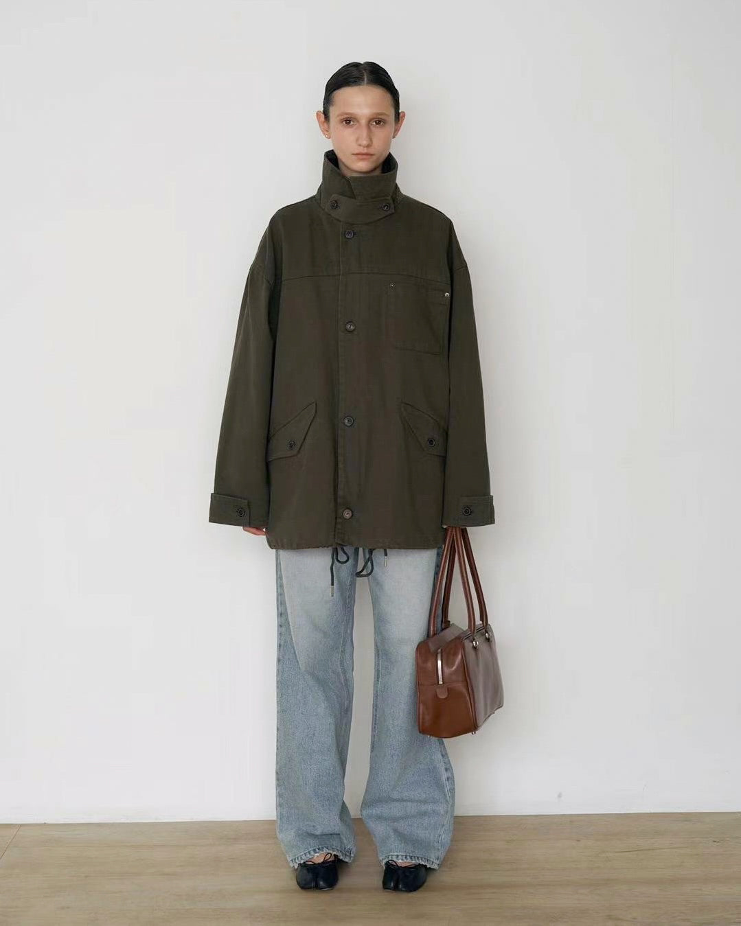 Hanna Barn Jacket in Khaki