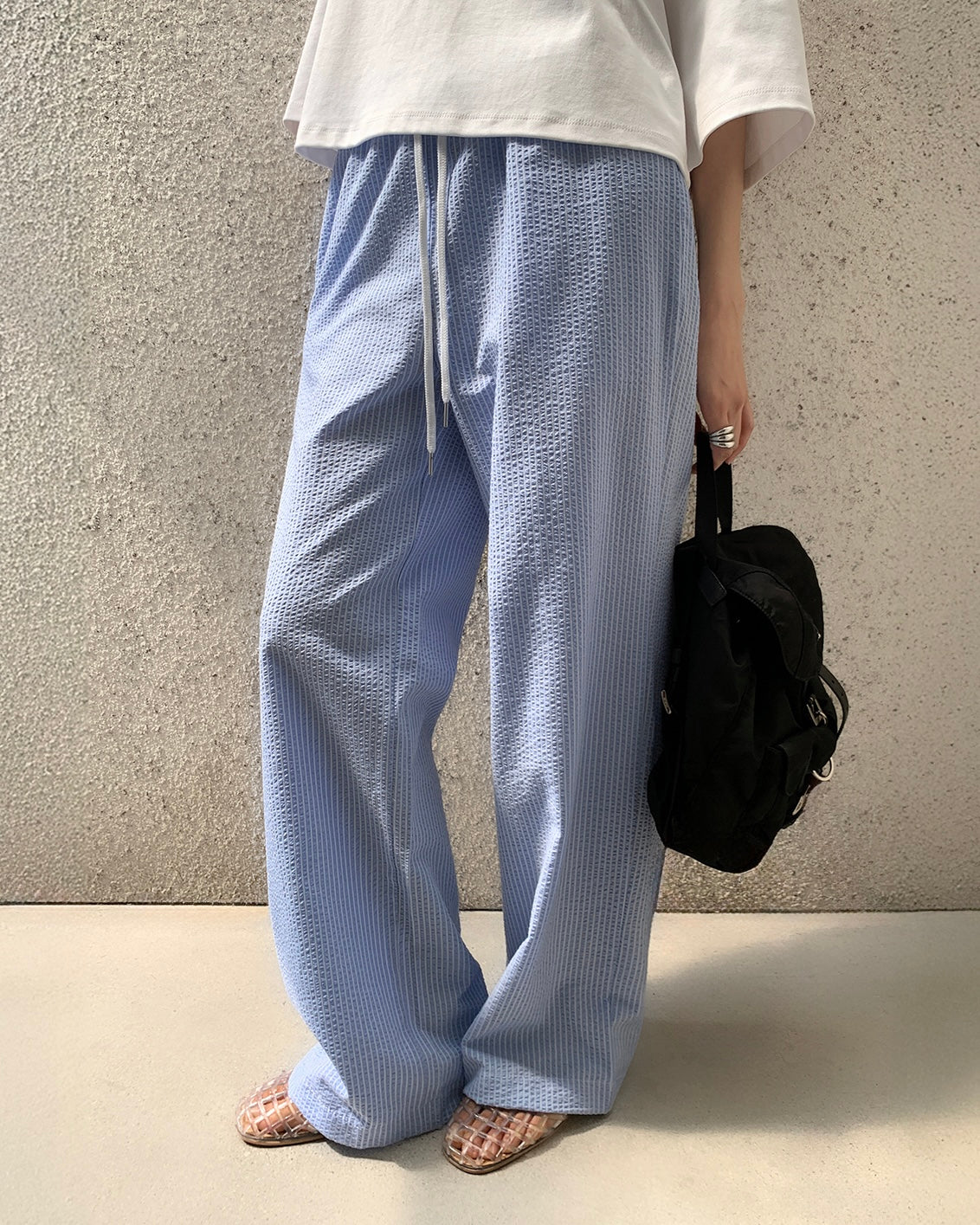Quinn Relaxed Seersucker Pant