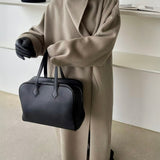 Wren Funnel Neck Wool Coat in Taupe