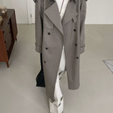 Sloane Trench Coat in Pewter