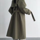 Faye Trench Coat in Green