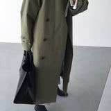 Faye Trench Coat in Green