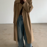 Harriet Trench Coat in Dark Beige