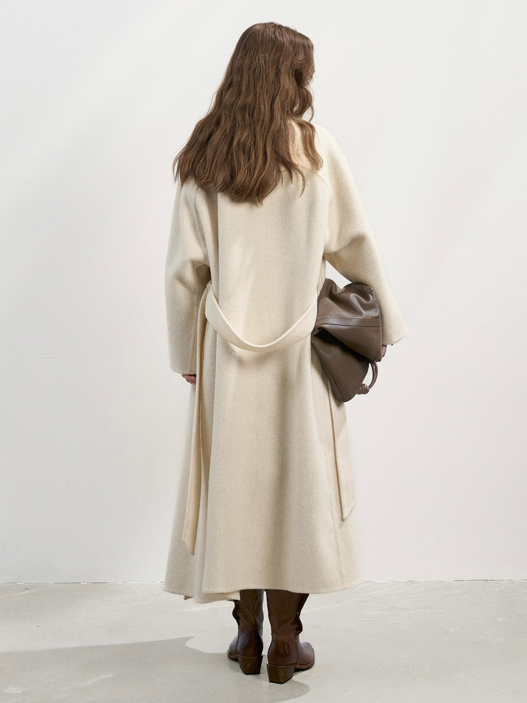 Willa Wool Coat in Ivory