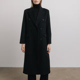 Cosette Oversized Wool Coat in Black