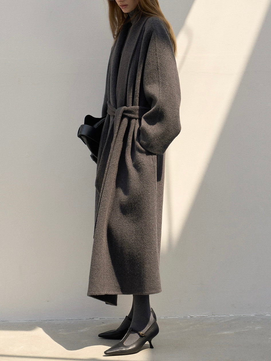 Willa Wool Coat in Charcoal