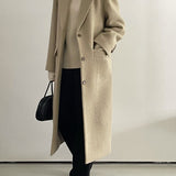Athena Alpaca Coat in Vanilla